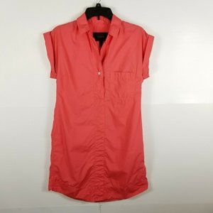 J. Crew coral shirt dress TALL X-SMALL